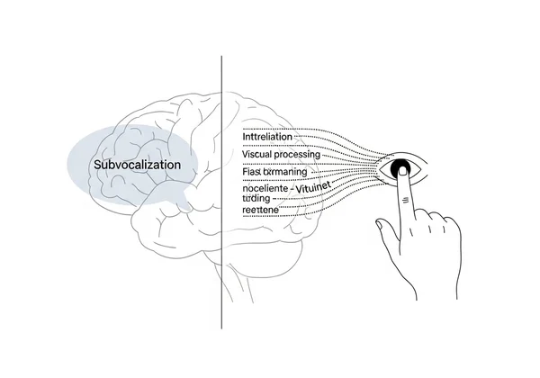 大脑在没有默读或内心声音的情况下处理文本