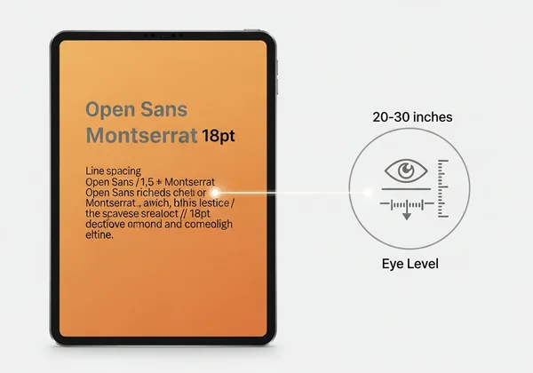 Eine Grafik, die optimierte digitale Leseeinstellungen illustriert
