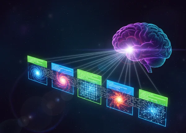 Brain recognizing word patterns quickly
