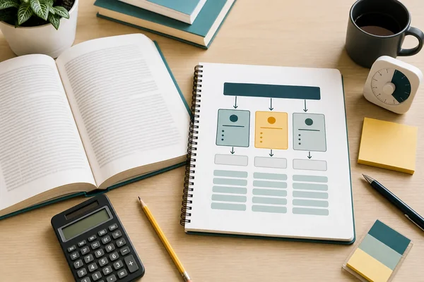 Book page time budget chart